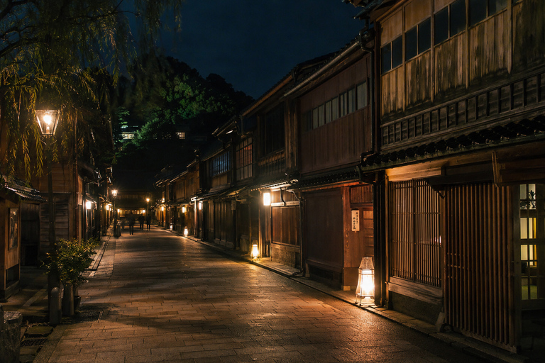 Kanazawa: Nishi Chaya & Riverside Night Photo Walk