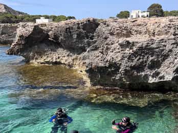 Favignana: Chrzest morski - Próbne nurkowanie
