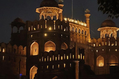 Delhi: Red Fort Light and Sound Show at Night with Transfer