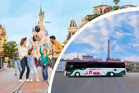 Parijs: Retourtransfer van Parijs naar Disneyland Parijs