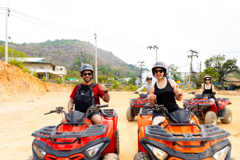 Phuket: Zipline flyger högre än en hök med ATV-alternativZipline 18 plattform och ATV-tur