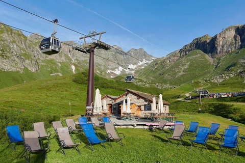 Monte Rosa: almoço típico num refúgio com vista para as montanhas