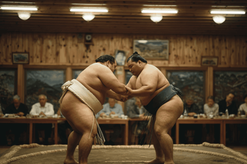 Osaka: zapasy sumo z napojem i zdjęciem