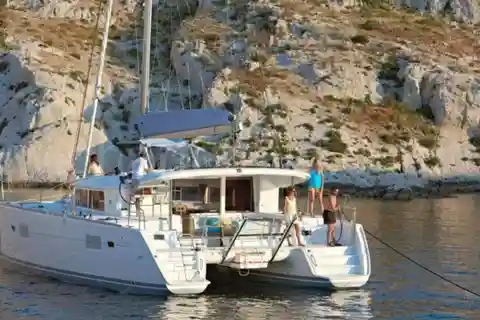 From Palau: Catamaran tour in La Maddalena Archipelago