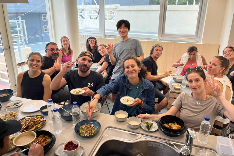 Busan: Korean Home Cooking Class & Market Tour with Meal Join in