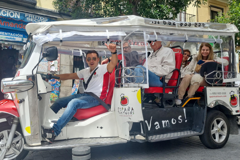 Madrid: Geführte Stadtführung mit dem Tuk Tuk1-stündige Tuk Tuk Tour