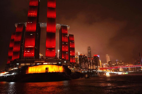 Chongqing: 50 minuters nattkryssning på Yangzte, uppdatering av VIP-klass