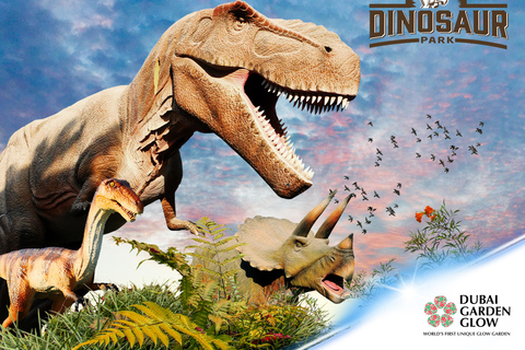 Dubai: Dubai Garden Glow Entry Ticket mit Magic Park OptionGlow Park + Dino Park + Magic Park Eintritt