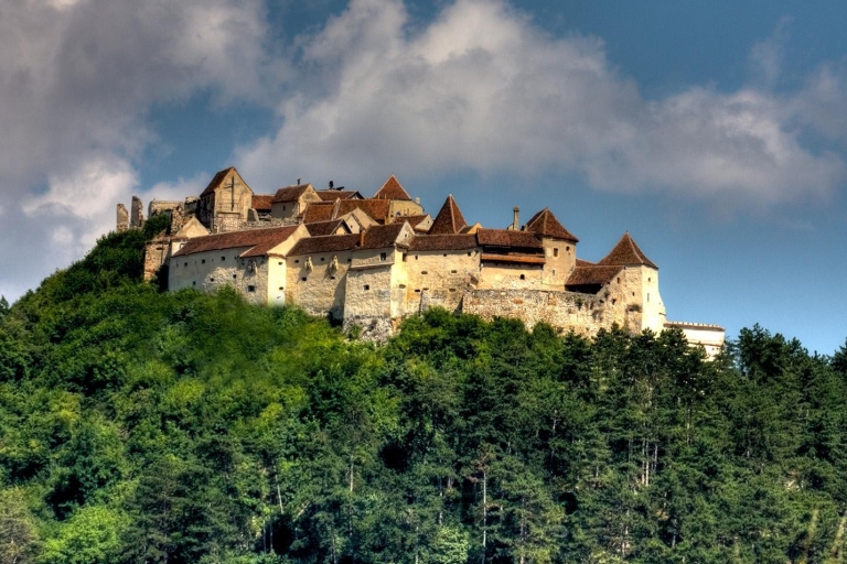 Visitez les châteaux de Transylvanie. Dracula. Peles, forteresse de RasnovVisitez les châteaux de Transylvanie. Dracula. Châteaux de Peles et de Rasnov