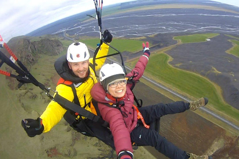 From Reykjavík: Tandem Paragliding & South Iceland Day Tour Tour with Hotel Transfers in Reykjavík