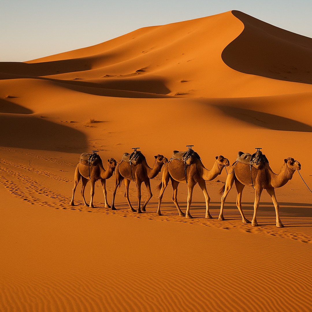 Depuis Fès : 3 jours dans le Sahara jusqu'à Marrakech - dromadaire