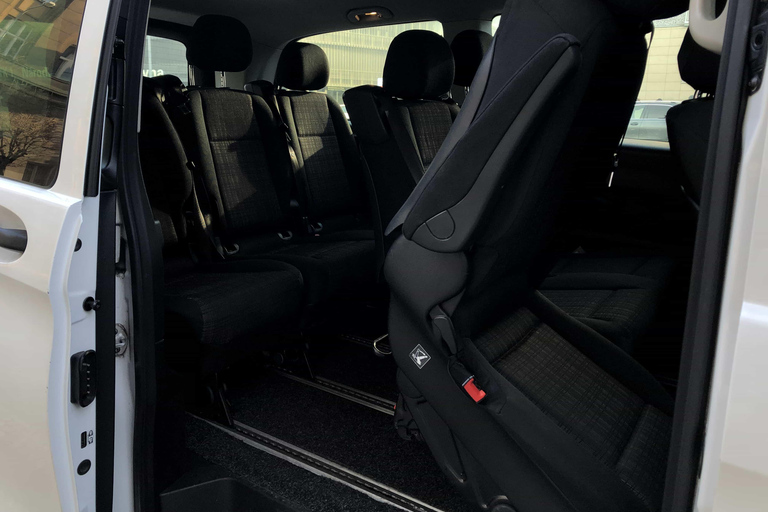 Flughafen Prag: Privater Transfer ins Stadtzentrum mit dem MinivanTransfer ins Stadtzentrum mit einem Minivan