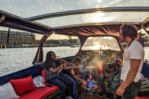 Amsterdam: Smoke & Lounge-boottocht van 70 minuten