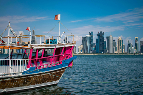 Doha: Private Dhow Cruise with Dinner and Music Private Dhow Cruise (Up to 06 Guests) – 3 Hours