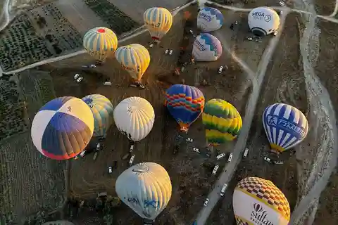 Cappadocia Sunrise Hot Air Balloon over Goreme Valleys