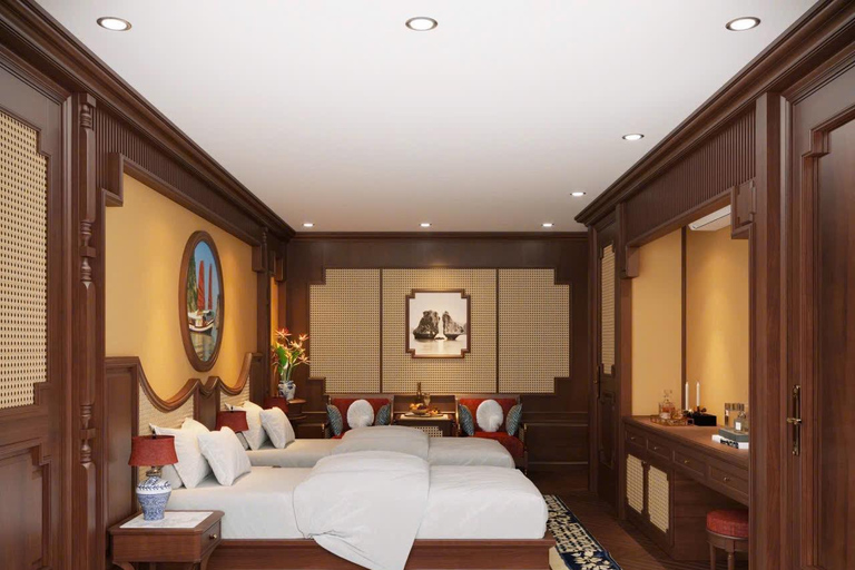 Hanoi: 2-Day Halong & Bai Tu Long Bay 5-Star Cruise, Balcony Halong: 2-Day Halong& Bai Tu Long 5-Star Cruise with balcony