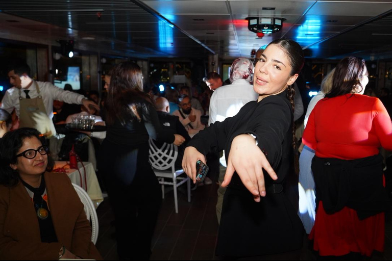 Istanbul:New Year's Eve Bosphorus Cruise with Dinner & Shows Window-Side Private Table For 2 w/hotel pickup and drop off