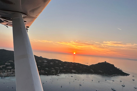 PROPRIANO : PLANE RIDE OVER THE CORSICAN LANDSCAPESRoccapina