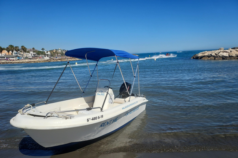 Boat without license for rent in Málaga Capital, Playa del Palo Boat Rental Without license 2 hours