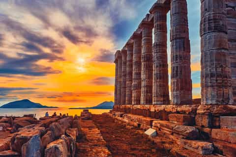 From Athens: Cape Sounion & Temple of Poseidon Half Day Tour