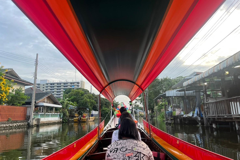 Bangkok: Longtail Boat and Tuk tuk Tour with Temple Visit Authentic longtail boat with temple visit tour