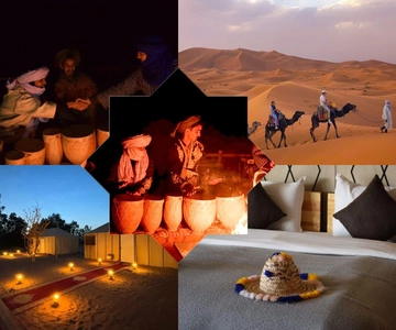 3 dias de acampamento de luxo com surfe na areia de Fes a Marrakech