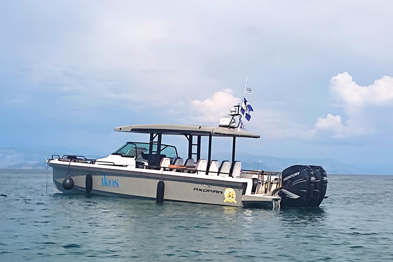 Corfou : Croisière privée d'une journée sur un bateau rapide de luxe