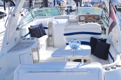⚓️ Dubaï : Excursion privée en mini yacht, visites touristiques et baignade ⚓️