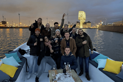 Antwerp: Private Aperitif Boatride