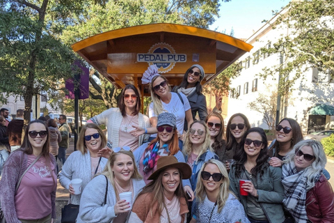 Savannah: Party Pedal Bike Tour with Stops at Local Bars
