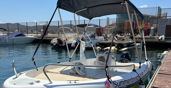 Ibiza: Private Boat Along the Coast of San Antonio (LICENSE REQUIRED)