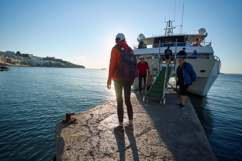 Ibiza: Formentera Boat and Bike Guide Tour +Sunset Party Gold Edition: Formentera Bike & Boat Adventure from Ibiza
