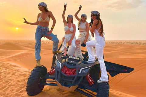 Doha :Desert Safari With Quad Bike, Camel Ride, SandBoarding