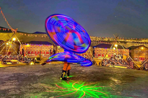 From Cairo: Desert night, Bedouin dinner, coffee & show