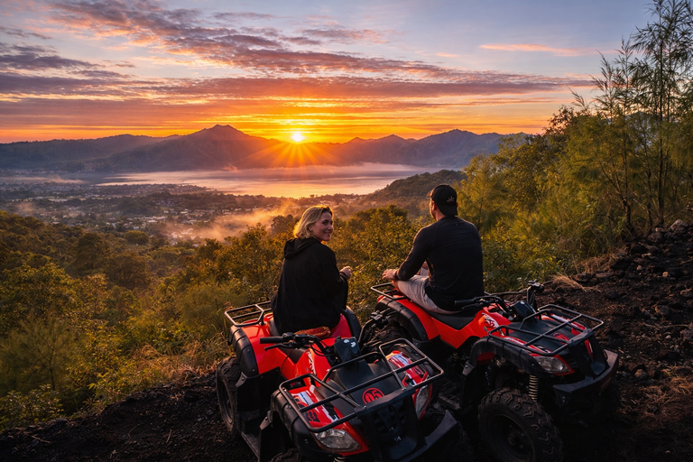 Bali: Mount Batur ATV Sunrise with Breakfast and Hot Spring Tandem ATV Sunrise & Hot Spring with Round Transfer