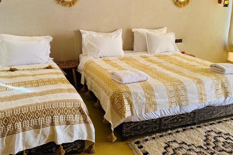 From Marrakech: 3-Day Sahara Desert & Luxury Camp Tour Private 3-Day Sahara Tour with Luxury Camp (Comfort)