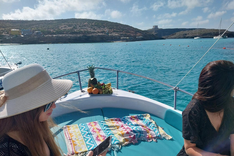 Comino Blue Lagoon, Crystal Lagoon & Caves Private Boat Trip 4 Hours - Private Boat Trip
