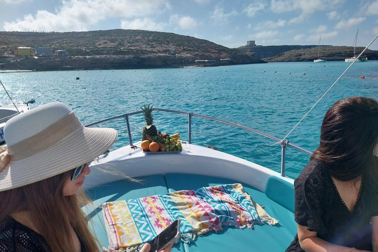 Comino Blue Lagoon, Crystal Lagoon & Caves Private Boat Trip 4 Hours - Private Boat Trip