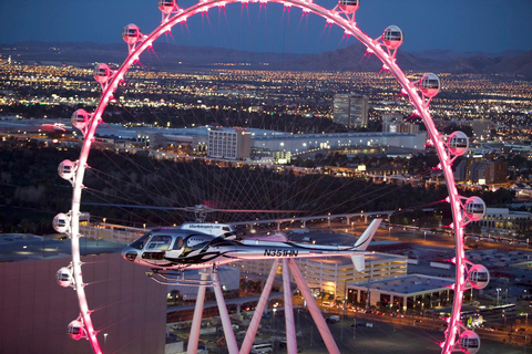 Tour nocturno en helicóptero por el Strip de Las Vegas