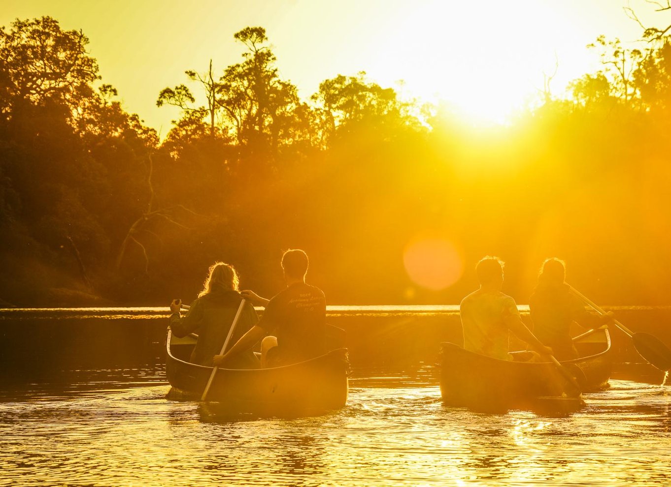 Margaret River: Guidet kano- og 4x4-tur med frokost og vin