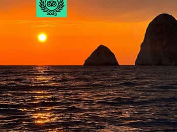 Barca privata al tramonto a Zante: Grotte di Keri e Mizithres (max5)