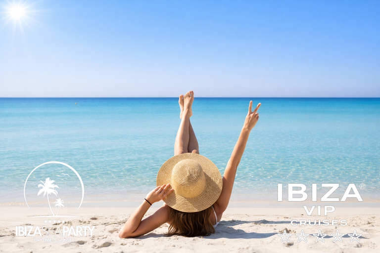 Ibiza: Formentera VIP Boat Paella, BBQ, OpenBar, DJ & Sunset BASIC TICKET with 5h Open Bar & Breakfast