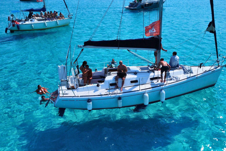 From Stintino: Asinara Sailboat Tour with Lunch Sailboat Tour and Lunch with 11 Seats