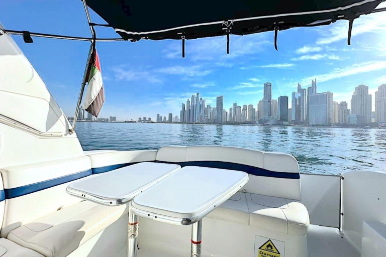 ⚓️ Dubaj: prywatna wycieczka minijachtem, zwiedzanie i pływanie ⚓️