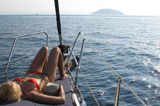 Kassandra: Sunset Sailing Boat Tour of Secluded Coves