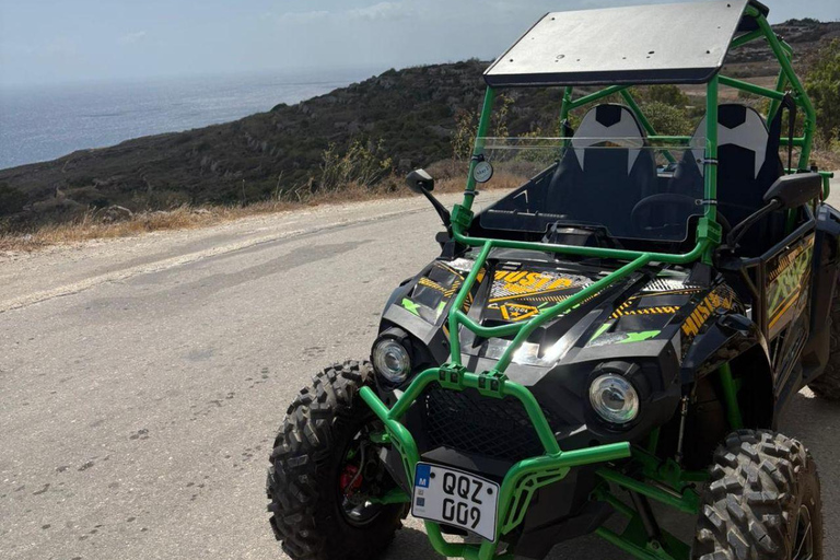 Malta: Self-Drive Buggy Tour with Lunch and Boat Transfer Self-Drive Buggy for 1 Driver