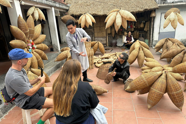 Hanoi: Day Trip to Bamboo Fish Trap & Soy Sauce Villages Full-Day Private Tour from 2 people up