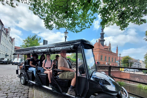 GDANSK: STADSRUNDTUR 75 min med golfbil ECO SIGHTSEEINGGDANSK: LIVE GUIDE STADSVANDRING i Gdansk med golfbil 75 min