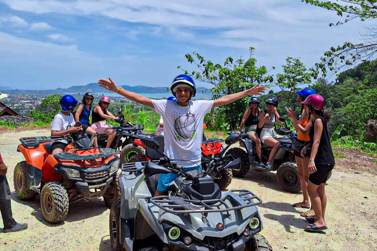 Phuket : Rit ATV Avonturen, Zipline &amp; Panoramisch Uitzichtspunt