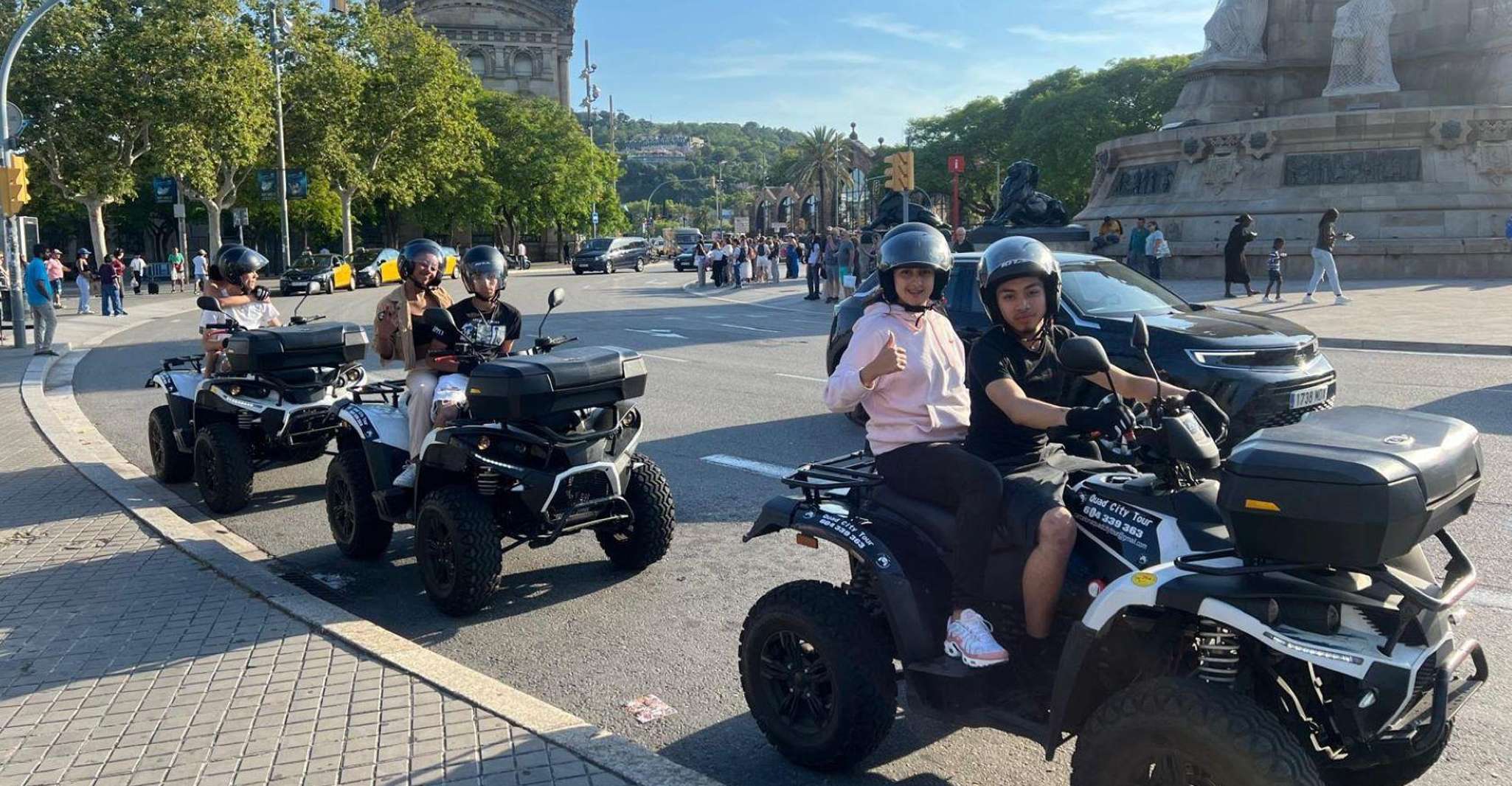 Barcelona: City Sights Electric Quad Tour